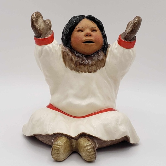 C. Alan Johnson Alaska Inuit Girl Child 